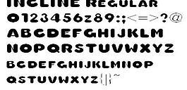 INCLINE 英文字體下載