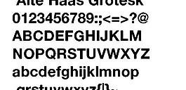 Alte Haas Grotesk 英文字體下載