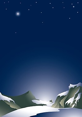 夜深的天空