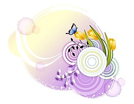 紫色蝴蝶小花