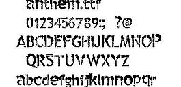 Anthem 英文字體下載
