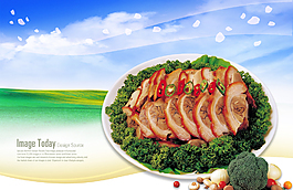 牛肉展板海報設(shè)計