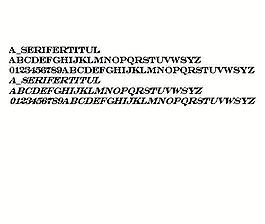 a_SeriferTitul 英文字體下載