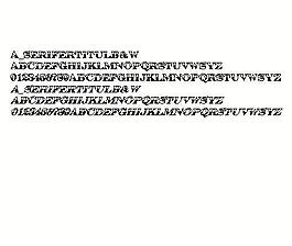 a_SeriferTitulB&W 英文字體下載
