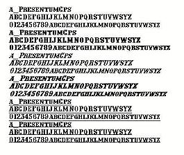 a_PresentumCps 英文字體下載
