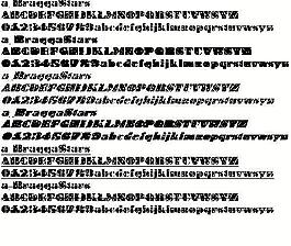a_BraggaStars 英文字體下載