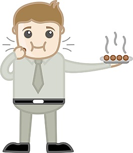 吃人的沙漠辦公室的卡通人物
