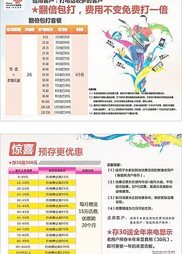 聯通驚喜活動A5宣傳單圖片
