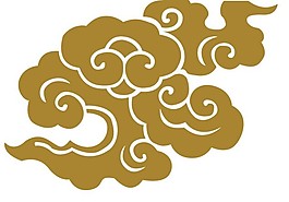 經典的中國云紋矢量圖