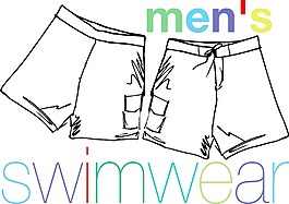 男人`的泳裝矢量插畫