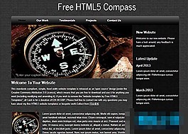 黑色斜紋背景HTML5模板下載
