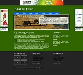 綠色簡潔的css模板下載