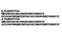 a_PlakatTitul 英文字體下載