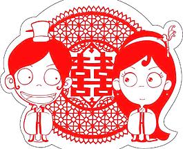 窗花 結婚窗花 喜字窗花圖片