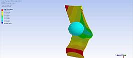 ANSYS explicid動力學：橡膠球和鋁板
