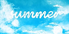 summer白云字