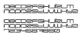 Eva 另類字體