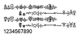 Halloween borders 另類字體