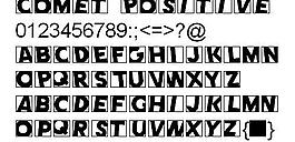 Comet Positive 英文字體下載