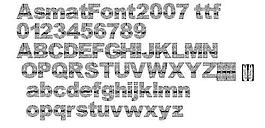 AsmatFont2007 英文字體下載