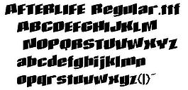 AFTERLIFE 英文字體下載