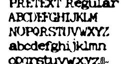 PRETEXT 英文字體下載