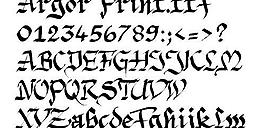 Argor Priht 英文字体下载