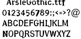 ArsleGothic 英文字體下載