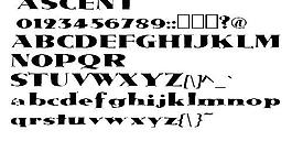 ASCENT 英文字體下載