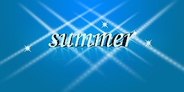 summer立體字