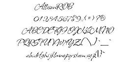 AllisonROB 英文字體下載