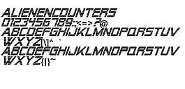 AlienEncounters 英文字體下載