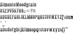 AlmonteWoodgrain 英文字體下載