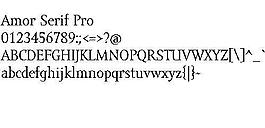 Amor Serif Pro 英文字體下載