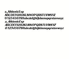 a_AlbionicExp 英文字體下載
