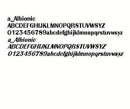 a_Albionic 英文字體下載