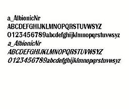 a_AlbionicNr 英文字體下載