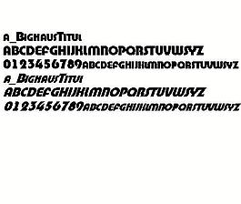 a_BighausTitul 英文字體下載