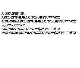 a_SeriferNr 英文字體下載