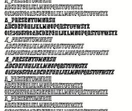 a_PresentumNrSh 英文字體下載