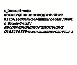 a_BighausTitulRg 英文字體下載