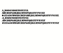 a_BodoniOrtoTitul 英文字體下載