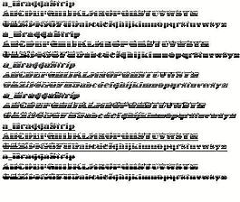 a_BraggaStrip 英文字體下載