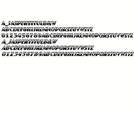 a_JasperTitulB&W 英文字體下載