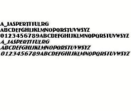 a_JasperTitulRg 英文字體下載