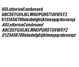 AGLettericaCondensed 英文字體下載