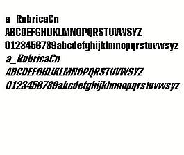 a_RubricaCn 英文字體下載