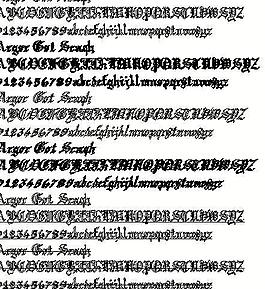 Argor Got Scaqh 英文字體下載
