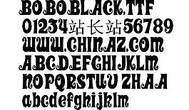 BOBOBLACK 英文字體下載