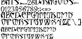 BATS_26DRAGONS 英文字體下載